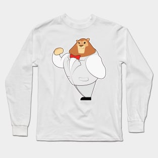 Lion in Suit with Bow tie Long Sleeve T-Shirt